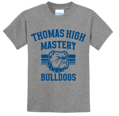 Thomas High School Bulldog Stripes FRIDAY T-shirt(Grades 7-12)