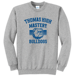Thomas High School Bulldog Stripes FRIDAY Crewneck Sweatshirt (Grades 7- 12)