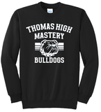 Thomas High School Bulldog Stripes FRIDAY Crewneck Sweatshirt (Grades 7- 12)